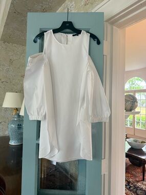 TIBI FABULOUS WHITE COTTON TOP